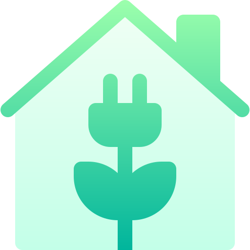 eco-huis Basic Gradient Gradient icoon