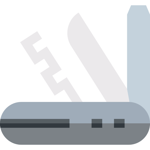 Utility knife Basic Straight Flat icon