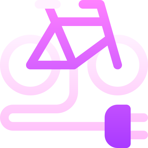 bicyclette Basic Gradient Gradient Icône