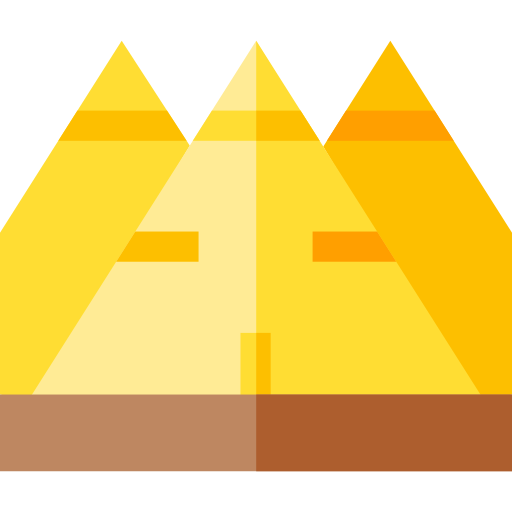 pirâmide Basic Straight Flat Ícone