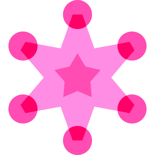odznaka szeryfa Basic Sheer Flat ikona