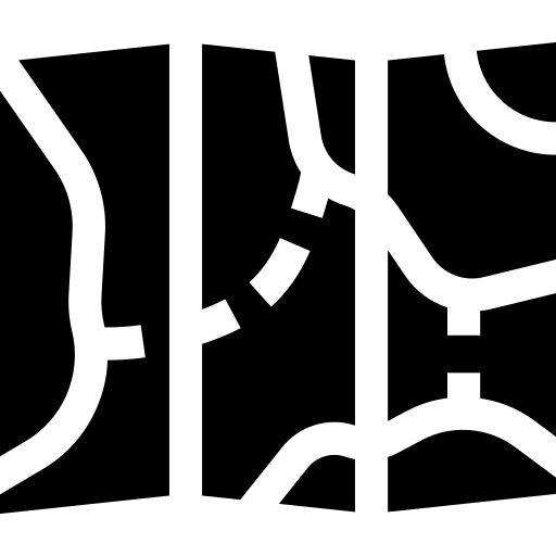 mapa Basic Straight Filled Ícone