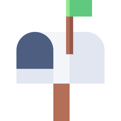 buzón Basic Straight Flat icono