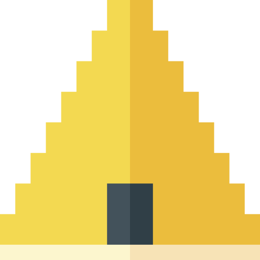 pirámide Basic Straight Flat icono