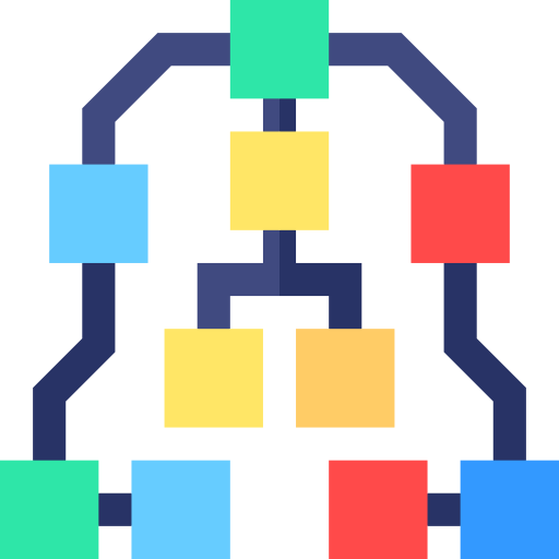 mapa vial Basic Straight Flat icono