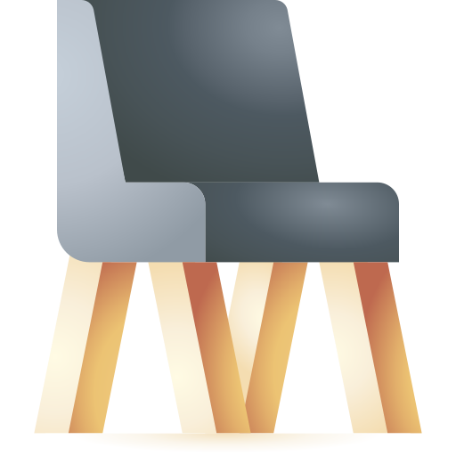 silla 3D Toy Gradient icono