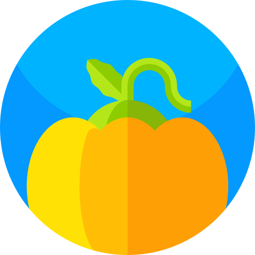 Pumpkin Geometric Flat Circular Flat icon