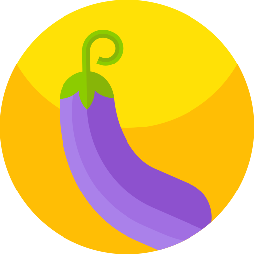 Eggplant Geometric Flat Circular Flat icon
