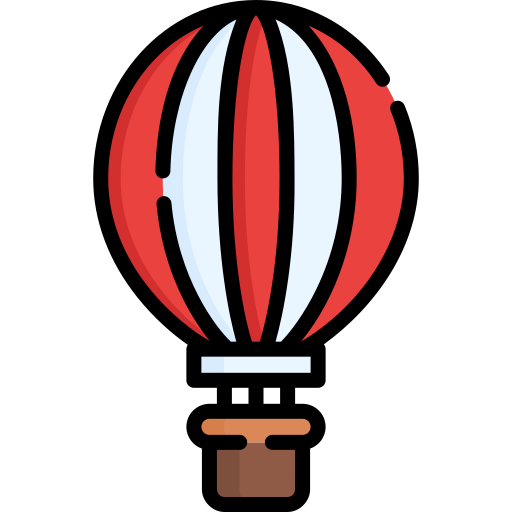 Воздушный шар Special Lineal color иконка