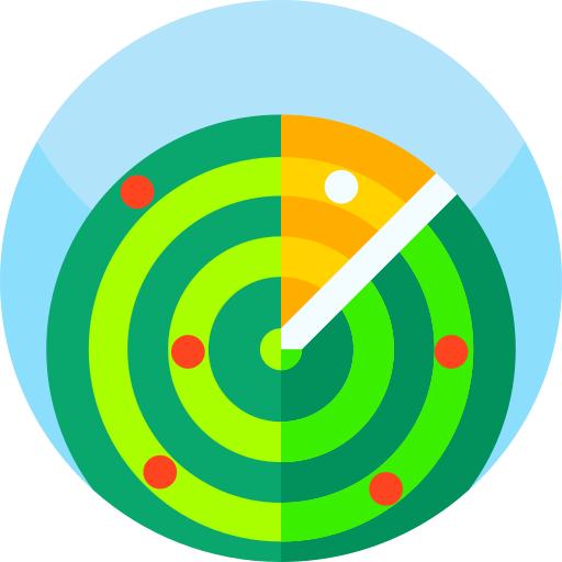 레이더 Geometric Flat Circular Flat icon