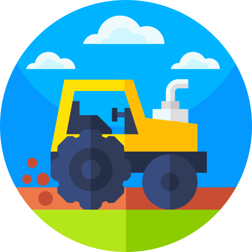 tractor Geometric Flat Circular Flat icoon