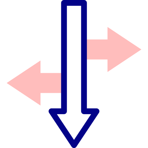 Arrows Detailed Mixed Lineal color icon