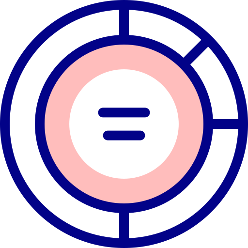 Круговая диаграмма Detailed Mixed Lineal color иконка