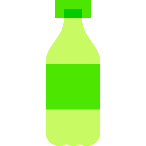 Soda bottle Basic Sheer Flat icon