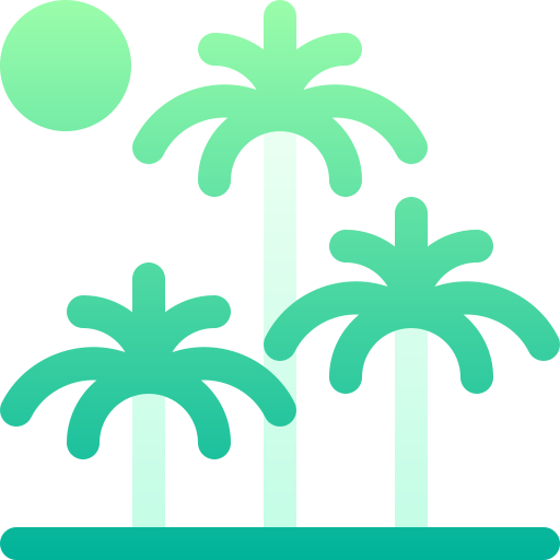 palmeira Basic Gradient Gradient Ícone