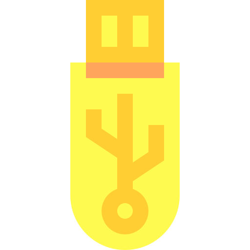 usb stick Basic Sheer Flat icon