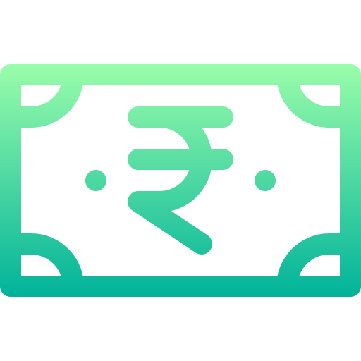 rupia indyjska Basic Gradient Lineal color ikona