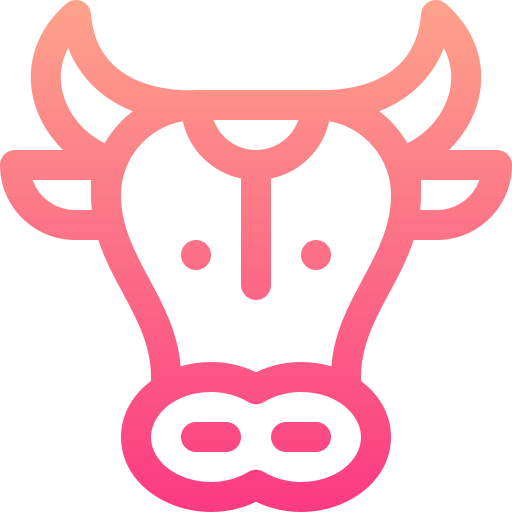 Священная корова Basic Gradient Lineal color иконка
