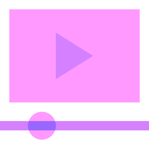 Video player Basic Sheer Flat icon