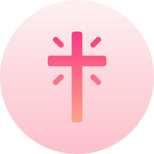 kruis Basic Gradient Circular icoon