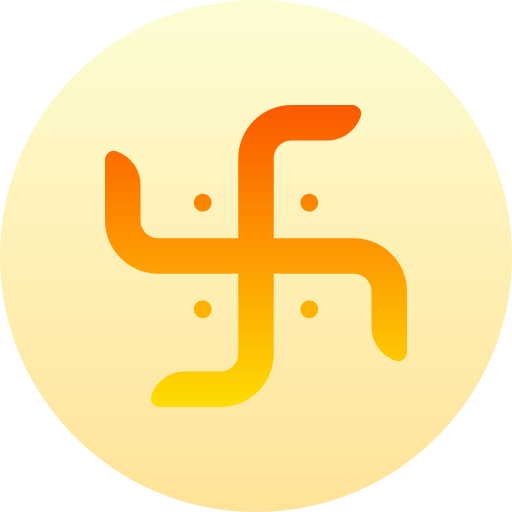 swastika Basic Gradient Circular icoon