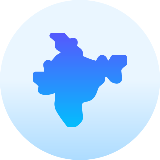 地図 Basic Gradient Circular icon