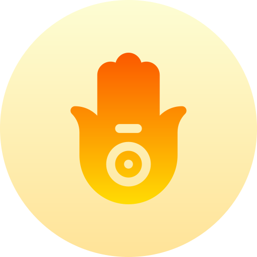 Hamsa Basic Gradient Circular icon
