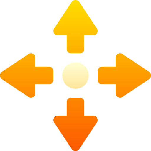 direzione Basic Gradient Gradient icona