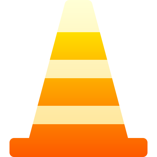 cone de tráfego Basic Gradient Gradient Ícone