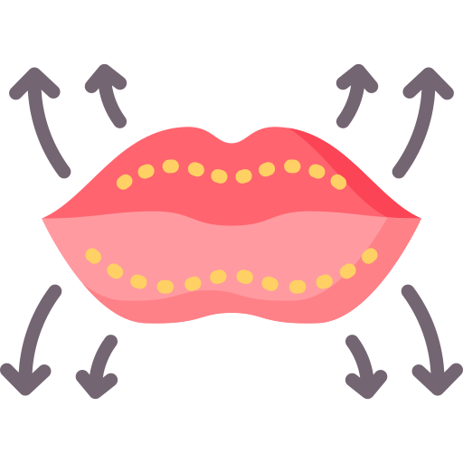 Lip augmentation Special Flat icon