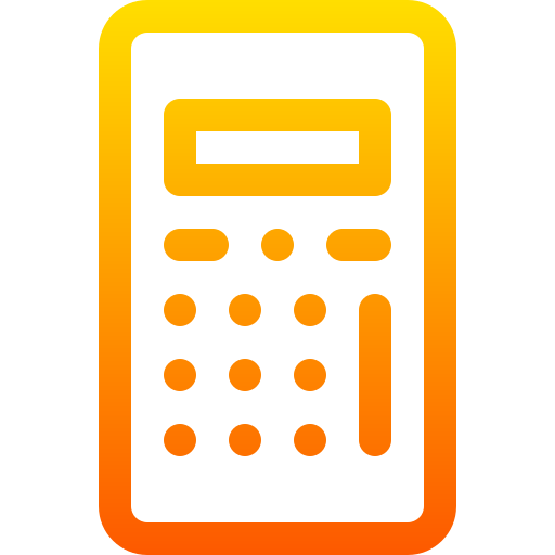 calculadora Basic Gradient Lineal color Ícone