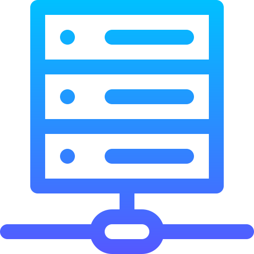 Server Basic Gradient Lineal color icon