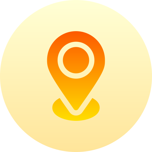 Location Basic Gradient Circular icon