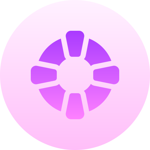apoyo Basic Gradient Circular icono