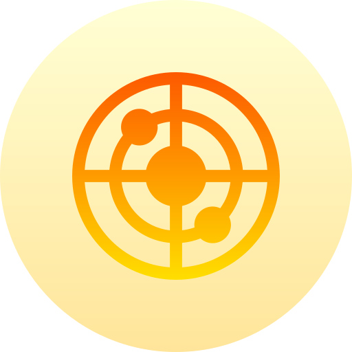 radar Basic Gradient Circular icon