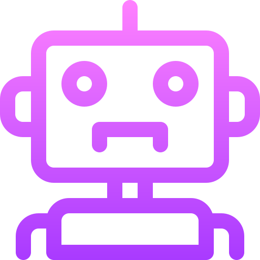 Robot Basic Gradient Lineal color icon