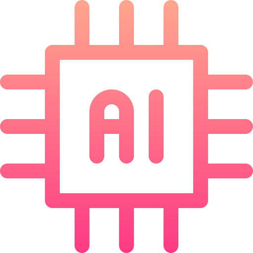 inteligencia artificial Basic Gradient Lineal color icono