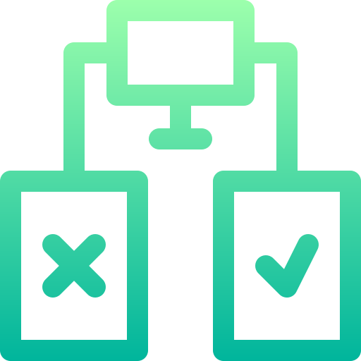 強化学習 Basic Gradient Lineal color icon