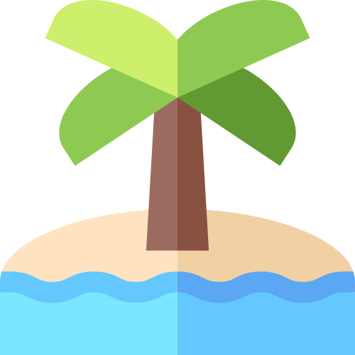 Beach Basic Straight Flat icon