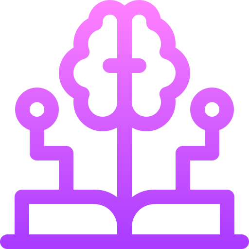 inteligencia artificial Basic Gradient Lineal color icono
