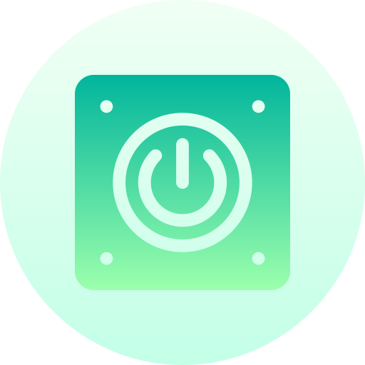energía Basic Gradient Circular icono