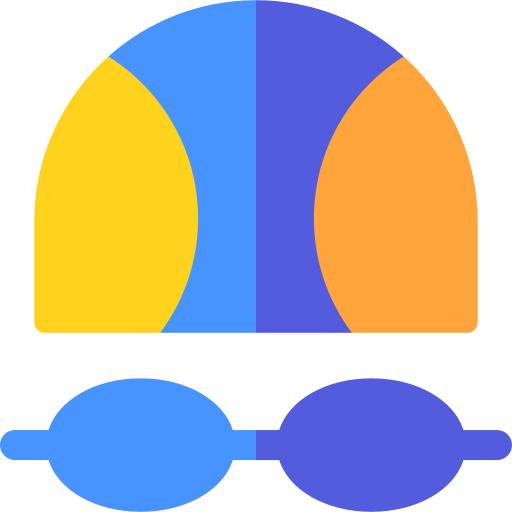 czapka pływacka Basic Rounded Flat ikona
