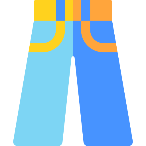 jeans Basic Rounded Flat icoon