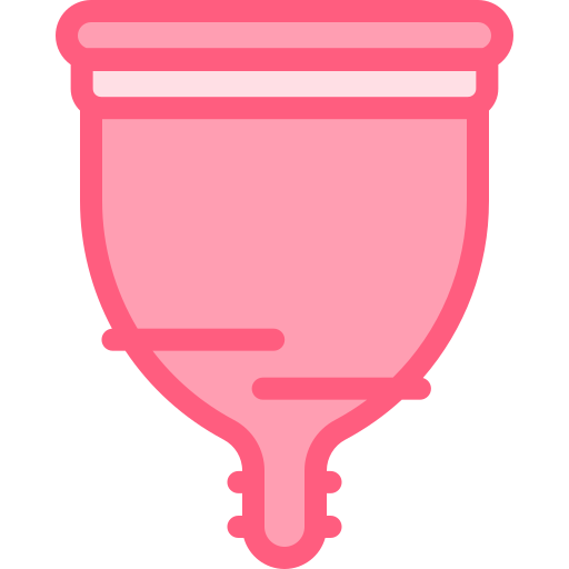Menstrual cup Detailed color Lineal color icon