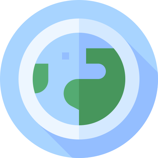 世界 Flat Circular Flat icon