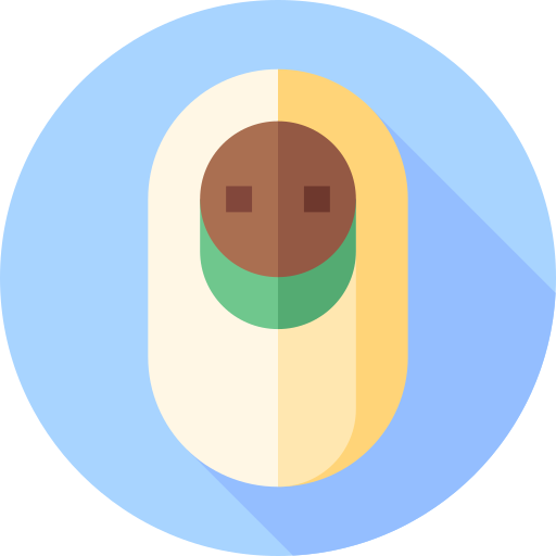 Новорожденный Flat Circular Flat иконка