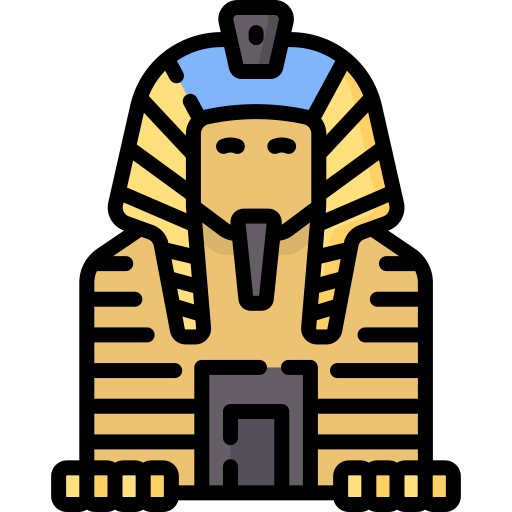 Great sphinx of giza Special Lineal color icon