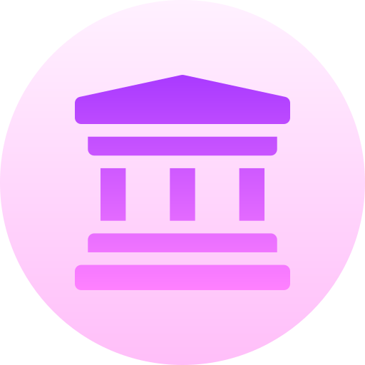 銀行 Basic Gradient Circular icon
