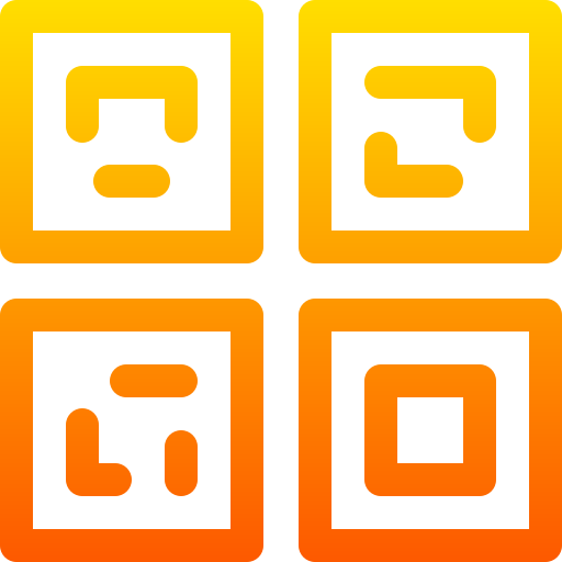 código qr Basic Gradient Lineal color icono
