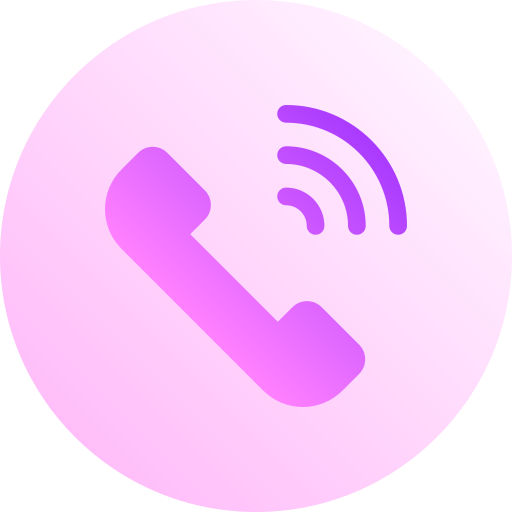 電話 Basic Gradient Circular icon